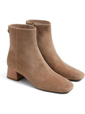 Stylish Women's Chunky Heel Ankle Boots - Suede Fall Footwear for Trendy Looks